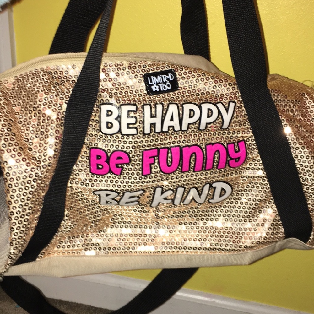 Cute Glittery gym bag